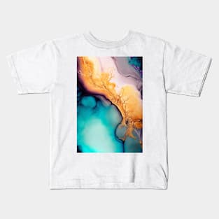 Sweet Splash - Abstract Alcohol Ink Resin Art Kids T-Shirt